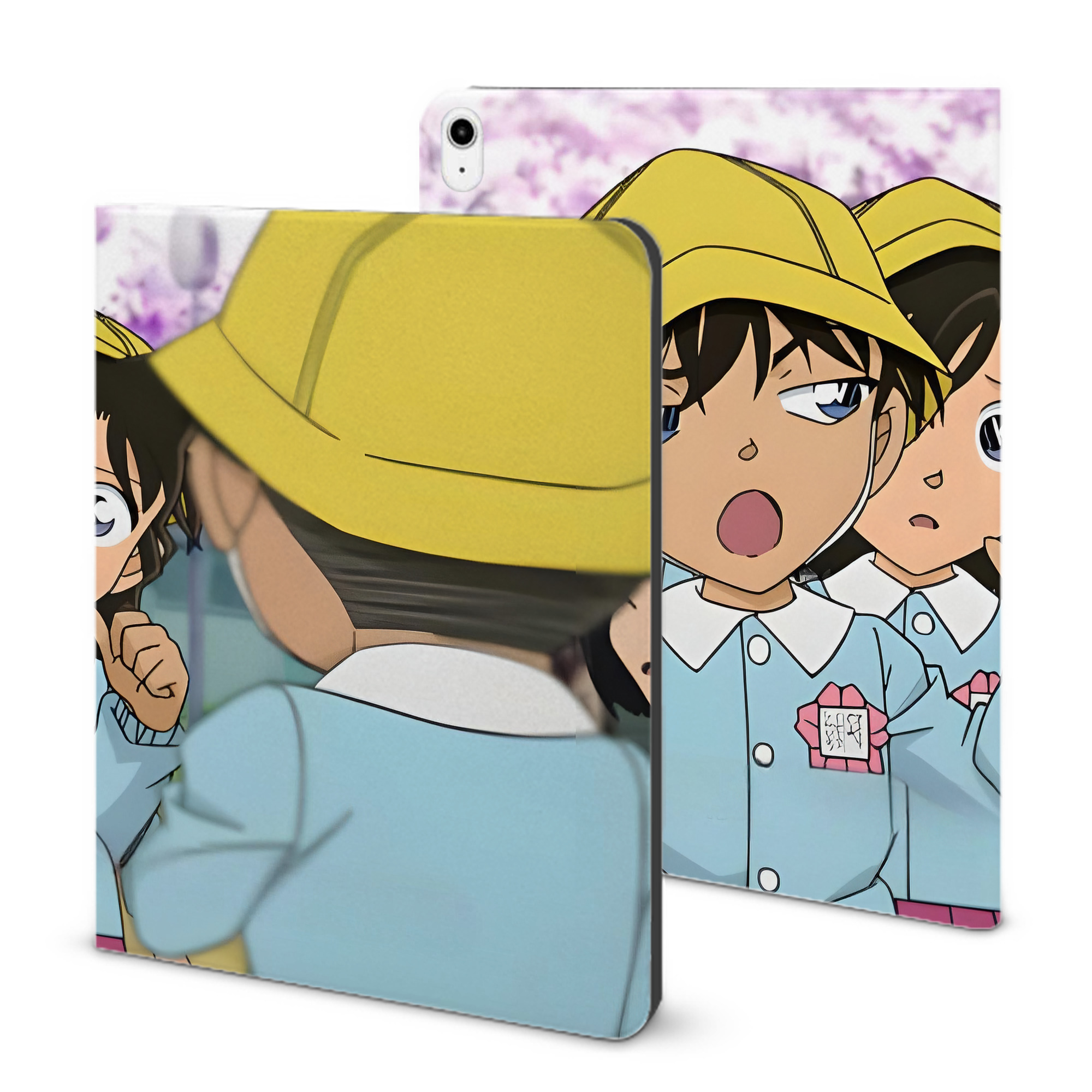 （画像用） 名探偵コナン Detective Conan IPadケース ペンホルダー付き ブックスタイルデザイン